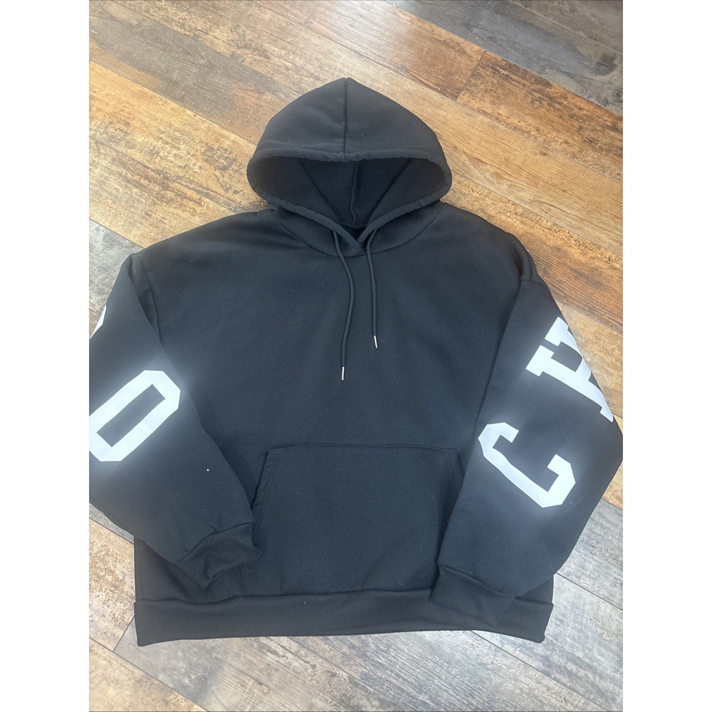 Black‎ Hoodie With Chicago, New York Est 2015 On The Back